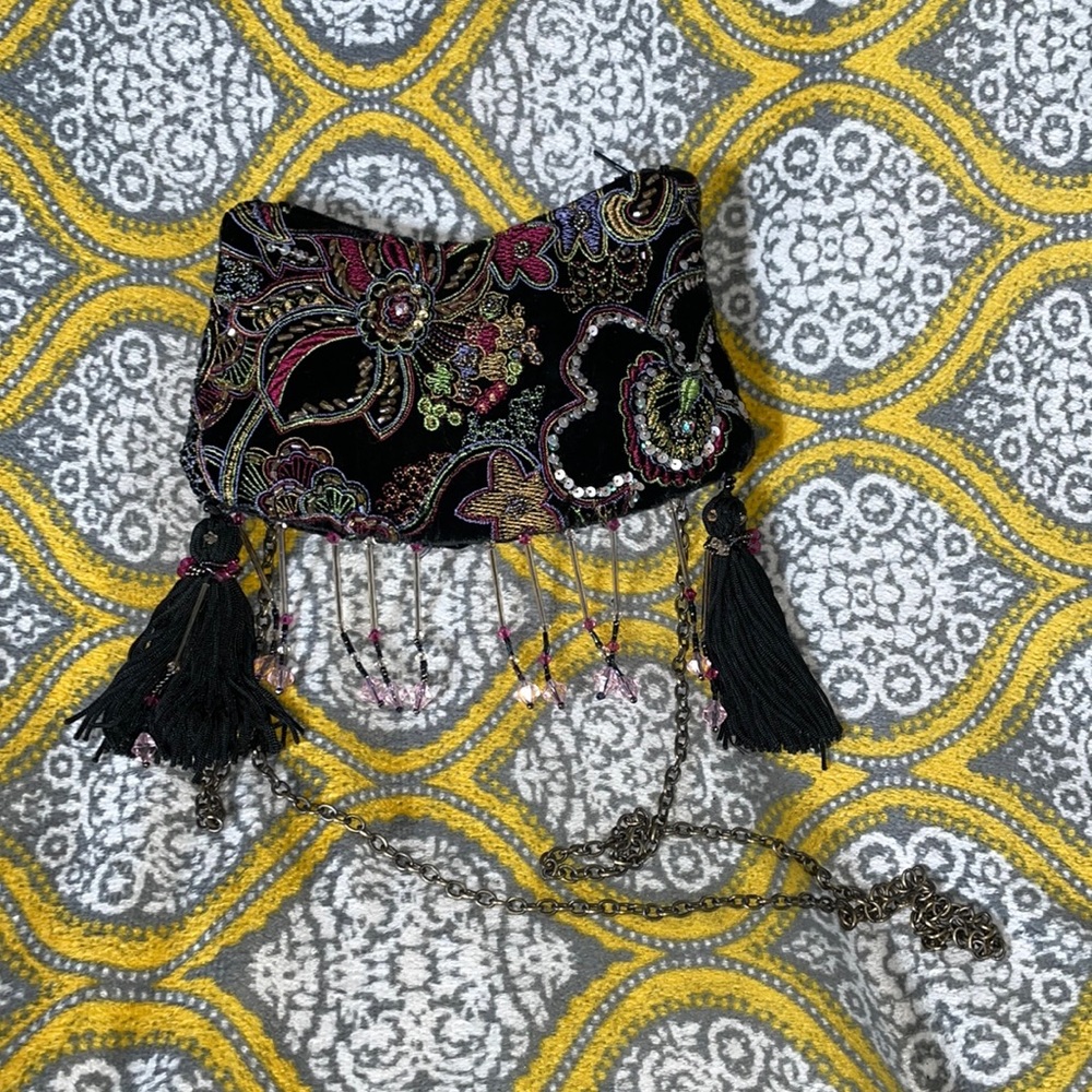 Vintage beaded Mary Frances crossbody